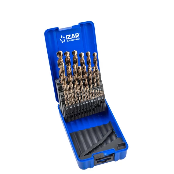 FÚRÓKÉSZLET ELŐFÚRÓKKAL 29 DB-OS - 1459 - 1-13X0,50 + ELŐFÚRÓK HSSE MULTI-INOX (1021)